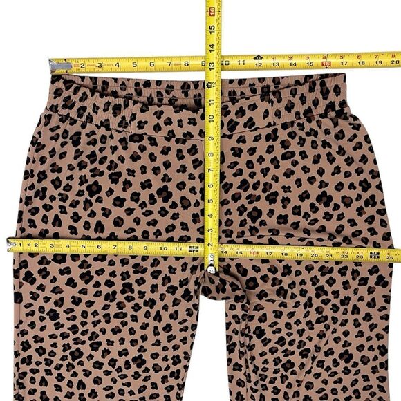 IMAN Leopard Animal Print Pants Crop Palazzo Wide Leg Pull On Sz XLP NWOT - Picture 8 of 13